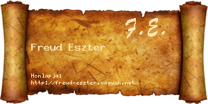 Freud Eszter névjegykártya