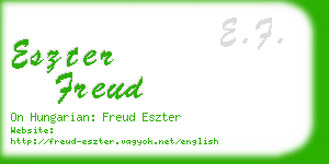 eszter freud business card